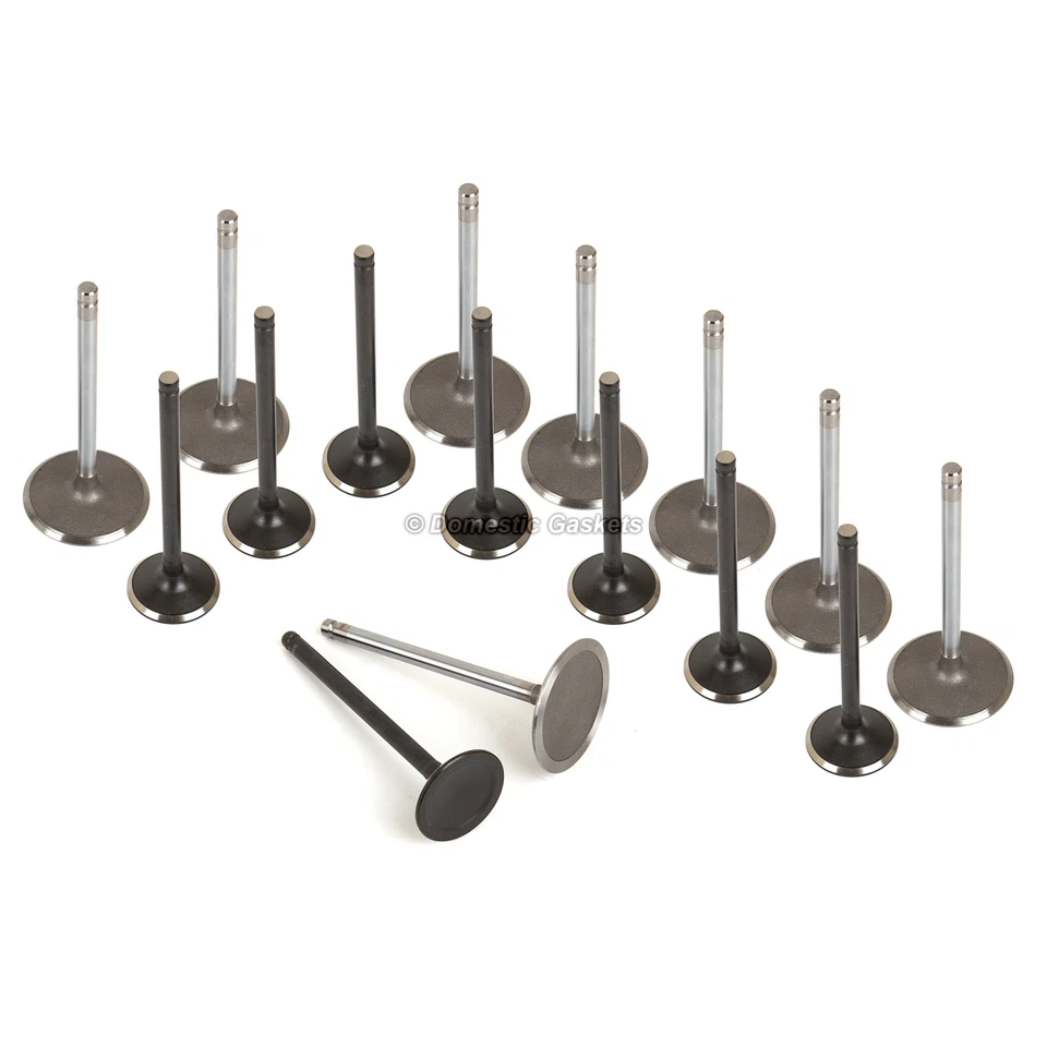 Válvulas de escape de admisión aptas para 07-14 Chevrolet GMC Pontiac Cadillac 6.0 6.2L Foto 2 de 4