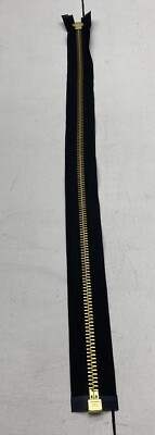 QTY 1 - Carhartt Zipper Brass Black 24.5