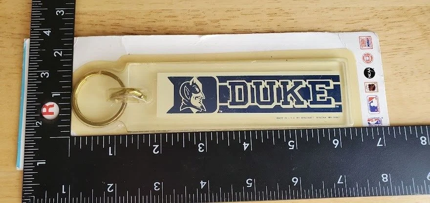 Duke Wincraft Keychain Clear Background Officially Licensed 1990s NOS - Image 3 of 4