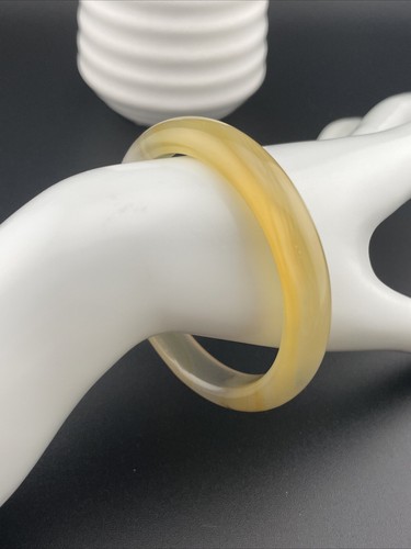 Natural Grade AAA Icy Agate Golden Jadeite Color 52 Mm - Picture 12 of 12
