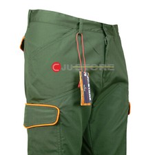 Pantalone multitasche caccia calzoni cotone leggero antispino antitaglio KEVLAR 