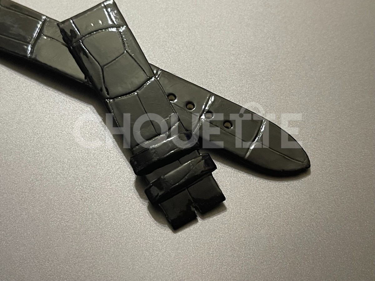 Grand Seiko SBGW043 44GS 100th Anniversary 18mm Black Crocodile