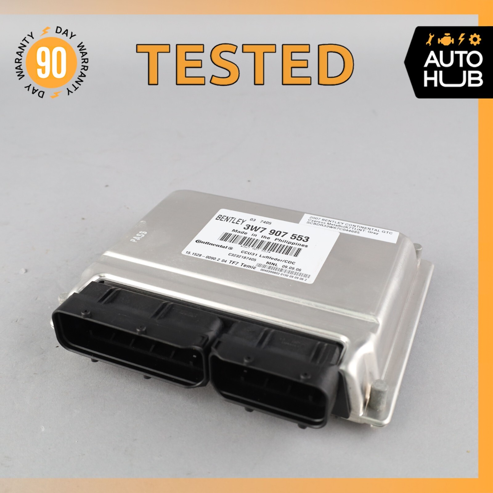 07-11 Bentley Continental GTC Convertible Air Suspension Control Module OEM