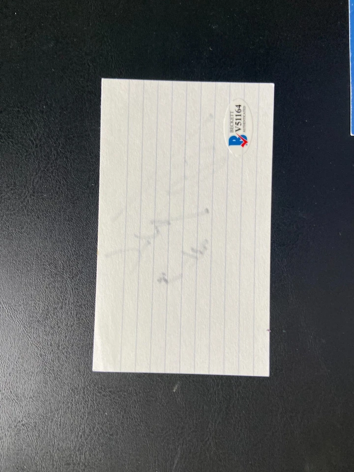 DWYANE WADE SIGNED INDEX CARD MIAMI HEAT MARQUETTE TEAM USA BASKETBALL BAS - Image 2 of 2