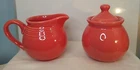Bistro Brights Creamer And Sugar Bowl. Elegant Iron Stone, Super strong.