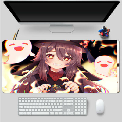 Genshin Impact HuTao Gaming Keyboard Mat Mouse Pad 30*70CM Gift [U.S Seller]