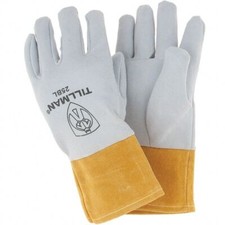 TILLMAN 25BL Welding Glove, MP L DEER SKIN SPLIT TIG 4" CUFF GLOVES, 1 Pair