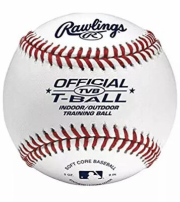 BRAND NEW IN BOX 15 PACK T BALL BASEBALLS RAWLINGS YOUTH TVB OFFICIAL LEAGUE