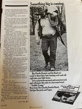 Charlie Daniels Band, Saddle Tramp, Vintage Promotional Ad