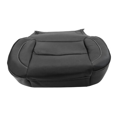 SecosAutoparts Bottom Perforated Leather Seat Cover & Cushion - Black For Chevy Silverado/GMC Sierra 2014-2019 - View #5