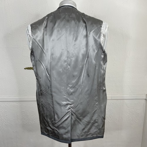 Cicchini Loro Piana Tasmanian 2 Piece Suit Mens 44R 36x29 Gray Plaid - Picture 12 of 15