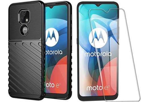 Dedux Tough Armour Hülle Für Motorola Moto G30/G10 – Stoßfest, Kratzfest, Mit Standfuß, Schwarz