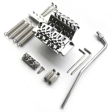 Floyd Rose Licensed Tremolo System - Double Locking Bridge - Full Kit - Chrome