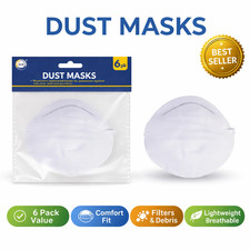6pc Dust Masks Disposable Safety Masks DIY Construction Protection Pack