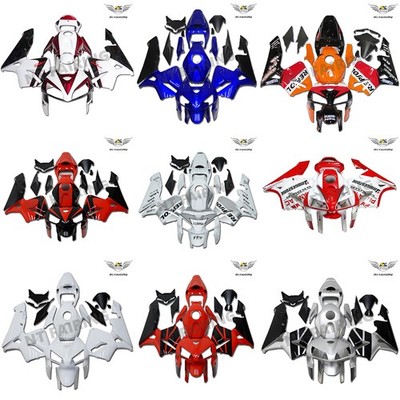 FK US STOCK Fairing Fit for HONDA 2005 2006 CBR600RR Red Black Yellow Orange a00
