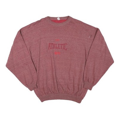 Herren Sweatshirt rot Baumwollmischung L sportlich Rundhals Langarm Freizeit