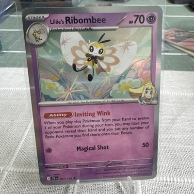 Lillie's Ribombee 067/159 Holo Rare Scarlet & Violet: JTG Pokemon