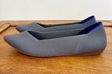 NEW Rothy s The Point Women s Flats Pebble Grey Size 8