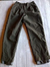 Vintage Bloomingdale's Women s Wool Blend Lined Trousers/Pants Green Size 12