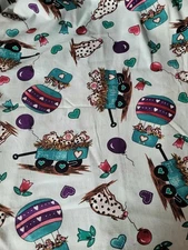 Aleene’s Cinnamon Street for SSI Farm Animals Hearts Pigs Cotton Fabric 2 Yards