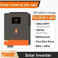 10200W 48V Solar Hybrid Inverter Pure Sine Wave 180A MPPT Charge Controller 220V