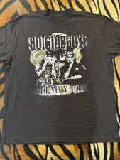 XL - $UICIDEBOYS Official Grey Day 2025 Tour Date/City Back T-Shirt