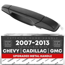 Exterior Rear Driver Door Handle, Metal for 07-14 Chevy Silverado, GMC Sierra...
