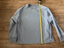 Vuori Women Restore Oversized Crew Neck Sweatshirt Med Light Cloud Blue Gray