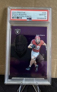 🔥2024 Panini Prestige Brock Bowers #305 Xtra Points Purple /150 (RC)🔥POP 1