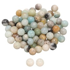 100pcs River Stone A Natural Stone Beads 10mm Round Loose Bead