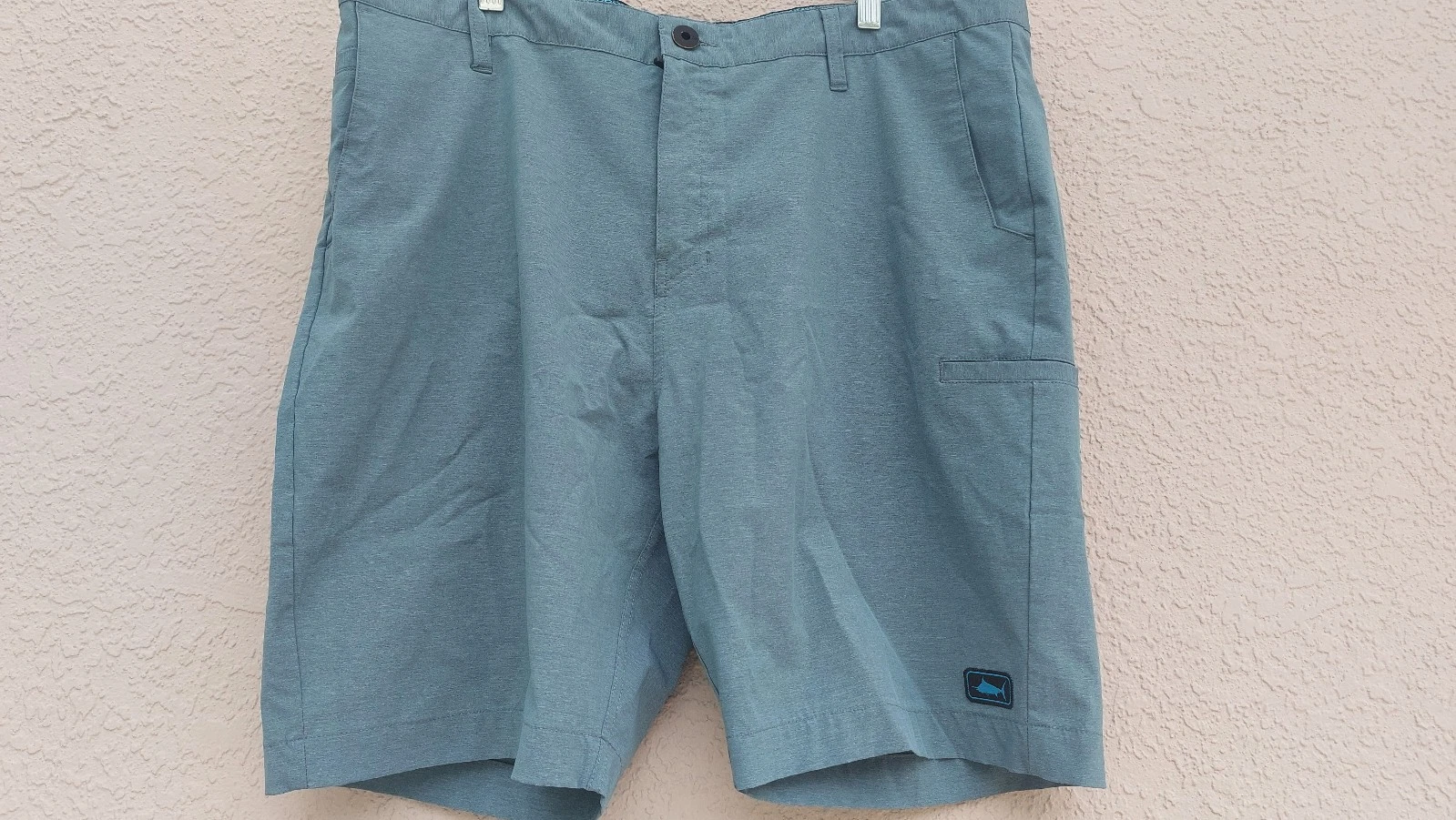 Pelagic Mako Men's Hybrid Light Blue Boat/Fishing/Golf Performance Shorts Sz 38