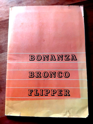 Stickeralbum/Aufkleberheft VINTAGE wohl 1965 von Kunold Bonanza Bronco Flipper