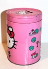 Vtg Sanrio HELLO KITTY Pink STEEL Metal 8" COIN PIGGY BANK w/Slot Lid TIN BOX CO — photo 5