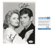 Judi Evans (Luciano) & Joe Barbara "Another World" SIGNED 8x10 Photo ACOA