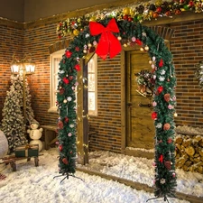 Christmas Arch 240*40*265cm, Ornaments Holiday Arch for Outdoor Decoration 2025