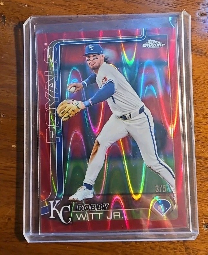 2025 Topps Chrome - Bobby Witt Jr. #93 Red Raywave Refractor 3/5