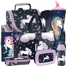 Einhorn Unicorn Pferd Schulranzen Tornister Ranzen Rucksack Set mit Schultüte