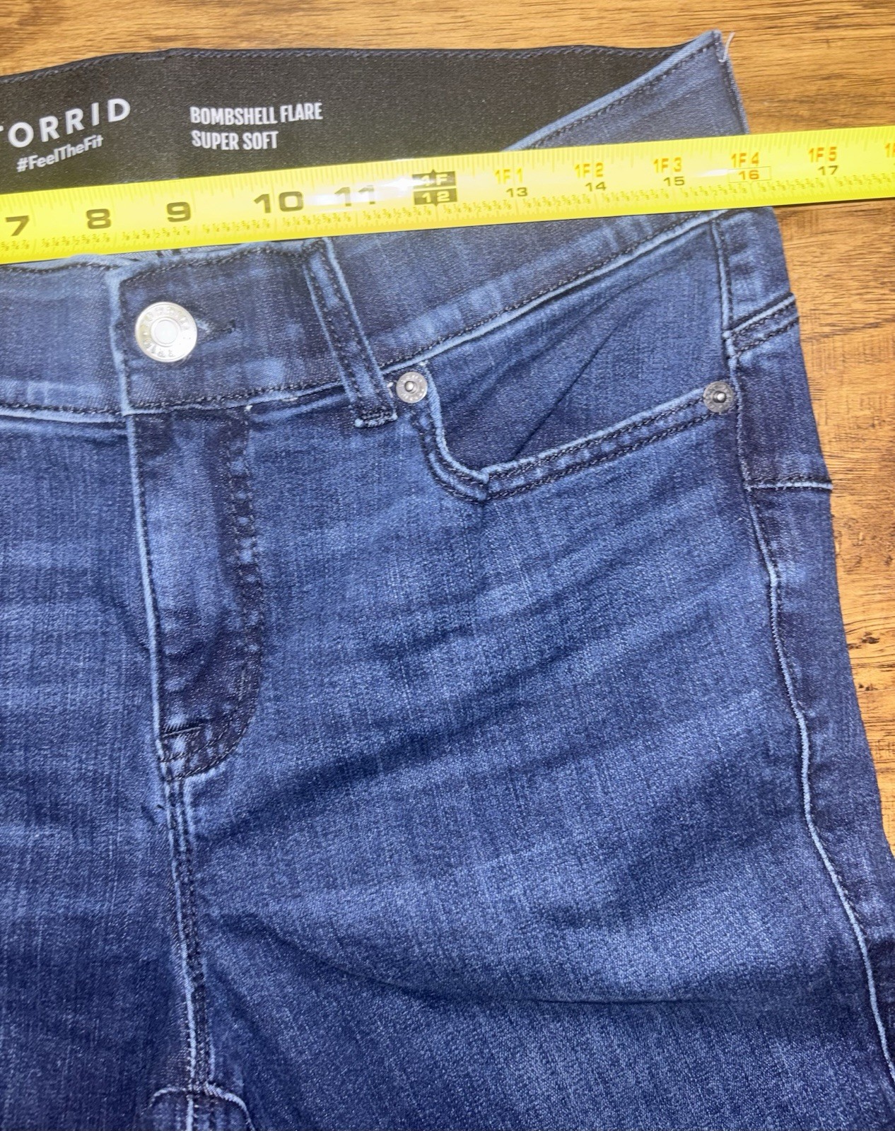 Torrid Super Soft Bombshell Flare Jeans Size 12 T… - image 6
