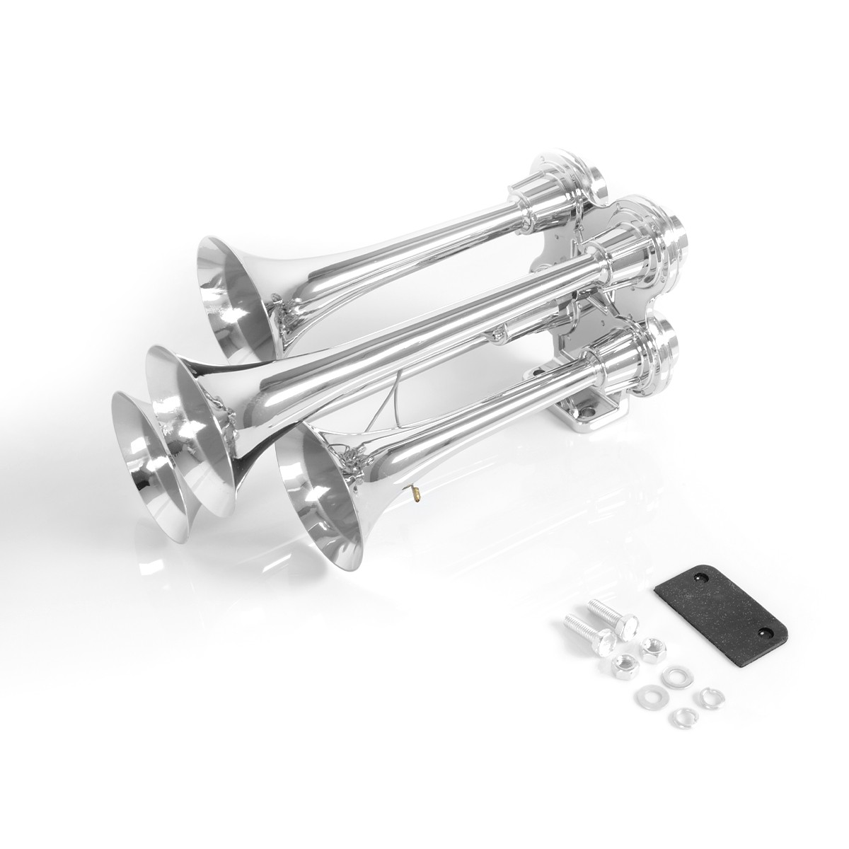 150DB LOUD 4 Trumpet Air Horn Kit Train Air Horns For Semi Truck Boat Van Car