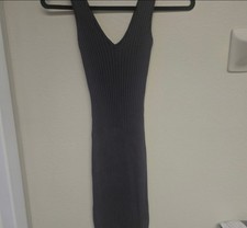 Windsor Gray Ribbed MAXI Dress
