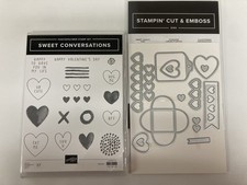 Stampin Up Sweet Conversations Stamp Set Sweet Hearts Dies Valentine's Day NEW