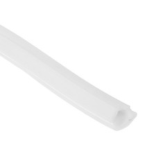 Aluminiumprofil Nutabdeckung Flachdichtung Wei&szlig; 10m 6mm 2020 Serie 1Stk
