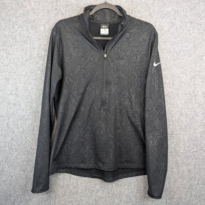 Nike Hyperwarm Pro Womens 1/2 Zip Embossed Vixen Pullover Top Size XL 695578-010