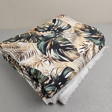 Palm Leaves Fabric By The Yard Wild Jungle Leaves Rustic Style Fabric Sh3 