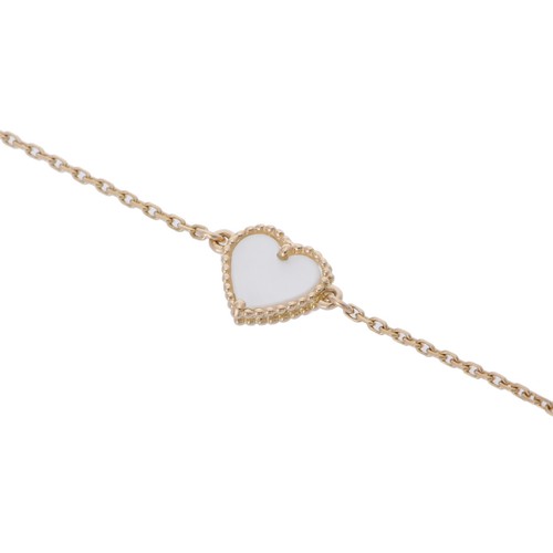 Van Cleef & Arpels Women Bracelet K18 Yellow Gold YG Mother of pearl Sweet A...