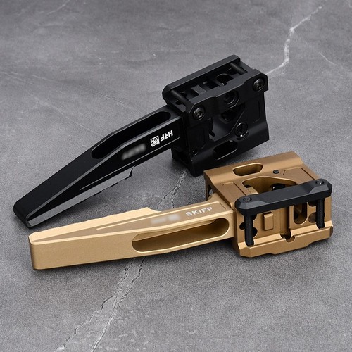WADSN Red Dot Sight Riser Mount For PEQ NGAL Laser Metal Fixed Bracket Mount Set - Foto 4 di 17