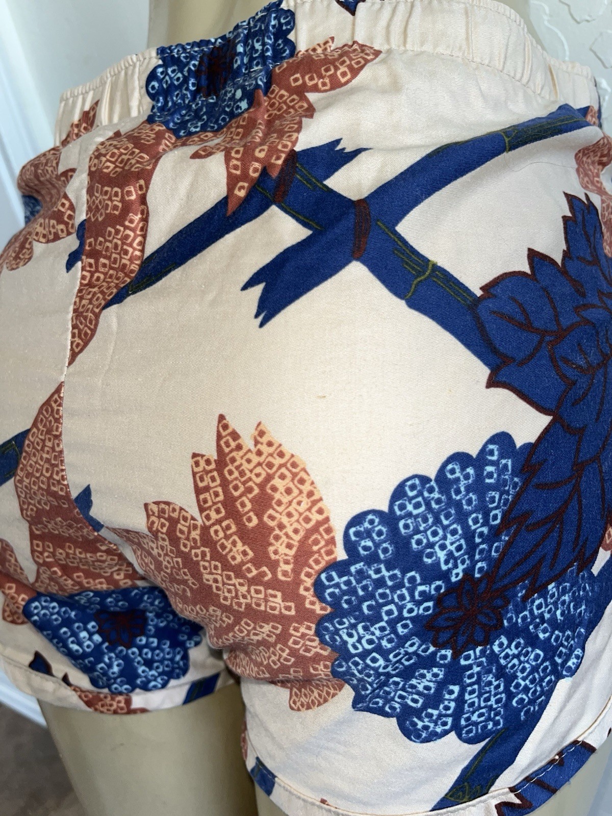 VTG 70s 80s California Shores Swim Trunks Suit Shorts Men’s Floral Sz Medium 32”