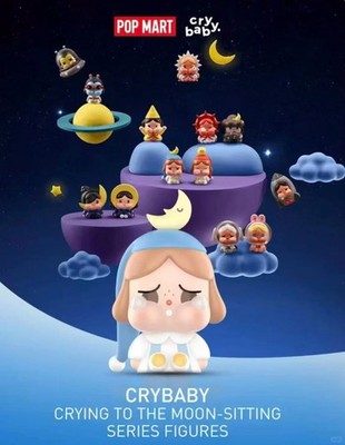 Authentic Crybaby Crying To The Moon Sitting Series blind box Mini Figures Gift