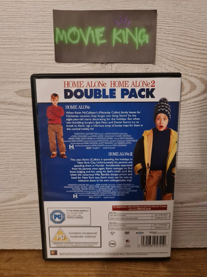 Home Alone & Home Alone 2: Lost in New York (DVD, 1992) Macaulay Culkin [R2] UK - Image 4 of 4