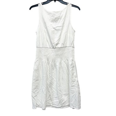 Universal Thread Women's Linen Mini Sundress White Size Small